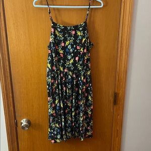 Old Navy Black Floral Dress